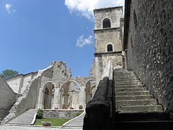 View of the Goleto Abbey.