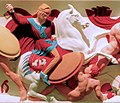 Color reconstruction of Achaemenid cavalry on the Alexander Sarcophagus