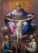Ventura Salimbeni, The Trinity with saint Peter and saint Bernardine