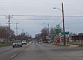 Looking north at WIS DOT sign on WIS 47