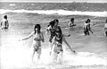 1975: Girls bathing in the Baltic Sea