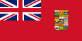 1907: Alberta and Saskatchewan were added to the flag. The coats of arms of British Columbia, Prince Edward Island, and Manitoba took on their modern forms.
