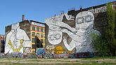 Cuvry-Graffiti (Berlin, entstanden 2007/2008, 2014 vernichtet)
