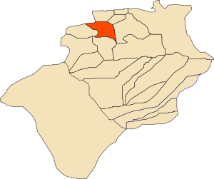 Location of Kénadsa commune within Béchar Province