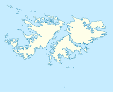 Bluff Cove air attacks is located in Falkland Islands