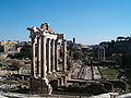 Image 64The Temple of Saturn, a religious monument that housed the treasury in ancient Rome (from Roman Empire)