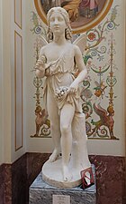 Statue of Zephyrus in Hermitage Hall.