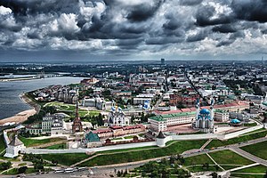 Kazan, the largest city on the Volga