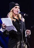 Madonna at Bringing Human Rights Home concert organized by Amnesty International in New York City on February 5, 2014