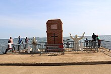 Fr. Mapeera (on the left) and Amansi (on the right) monument was constructed by the white fathers