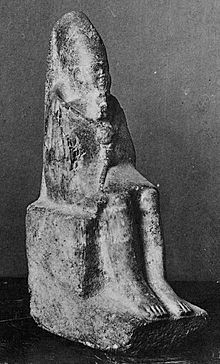Statue of Menkauhor wearing the dress of the Sed festival from Memphis[note 1][2]