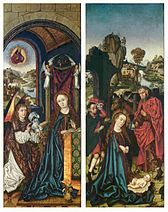 Peringsdörffer altar, Annunciation and Betlehem scene