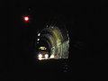 Der Hataitai-Tunnel in Wellington mit zusammen drei Fahrdrähten für beide Richtungen