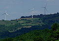 Wind farm near Scansano in the Tuscan province of Grosseto