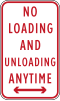 No loading and unloading anytime