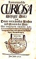 Globus als Logo auf den Titelseiten der Zeitschrift Remarquable Curiosa von 1715 bis 1727.