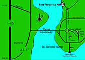 Modern map of the area