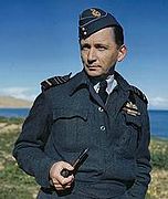 Air Chief Marshal Arthur Tedder wearing a forage cap with war service dress in 1943