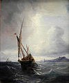 Schleichhändler-Feluke vor der Küste von Biskaya (1845)
