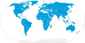 Map showing the Member states of the United Nations This map does not represent the view of its members or the UN concerning the legal status of any country,[1] nor does it accurately reflect which areas' governments have UN representation.