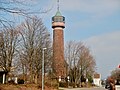 The old water tower in the southwestern ward of Pforzheim had its water tank removed by the tornado. The water tank was replaced by an observation deck. [8]