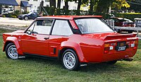 Fiat 131 Abarth Rally Stradale; rear view