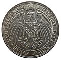 Reverse of the coin "Centenary of Mecklenburg-Schwerin"