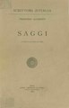 Saggi, 1963 (Italian, full text)