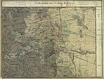 Gießhübl (links, Mitte) und seine Umgebung um 1872 (Aufnahmeblatt der Landesaufnahme)