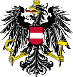Coat of arms of the First Republic of Austria, 1919–1934.
