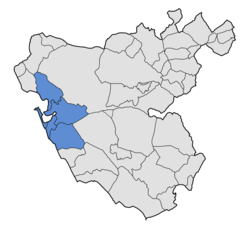 Location in the Province of Cádiz.