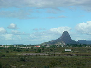 Inselberg in the state of Bahia, northeastern Brazil