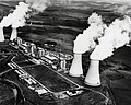 Image 37The Calder Hall nuclear power station in the United Kingdom, the world's first commercial nuclear power station. (from Nuclear power)