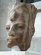 Great Court – Colossal quartzite statue of Amenhotep III, c. 1350 BC