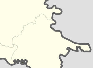 Location map of eastern Slavonia