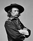 Old picture of American Civil War general with big hat
