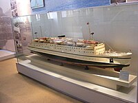 Deutsches Fähr­schiff Theodor Heuss 1957–1997, Modell im DB-Museum Nürnberg