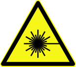 European laser warning symbol