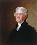 The third President of the United States, Thomas Jefferson, c. 1821, National Gallery of Art, Washington, D.C.