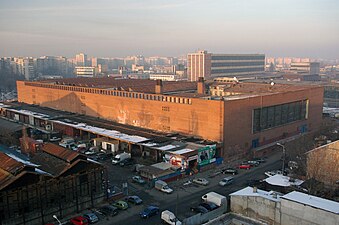 Obor Covered Market Hall, Bucharest, 1937–1942: by Horia Creangă and Haralamb Georgescu, 1942–1946: by Haralamb Georgescu[95]