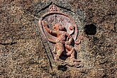 Large stone image of Hanuman