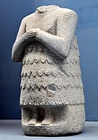 Headless votive statue, from Adab, Iraq, early dynastic period. Museum of the Ancient Orient, Istanbul
