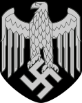 Reichsadler mit Hakenkreuz als Abzeichen für den deutschen Stahlhelm (Heer), Gestaltung 1942