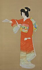 Jo no Mai (序の舞, Noh Dance Prelude) by Uemura Shōen, 1936. Important Cultural Property. The University Art Museum.