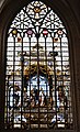 Charlemagne protecting Charles V, window by Jan Haeck after Bernard van Orley, 1538, Brussels Cathedral