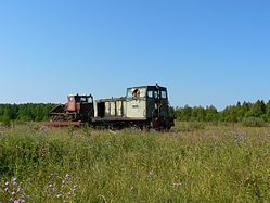 Locomotive TU8-0457 and TT-4 Skidder