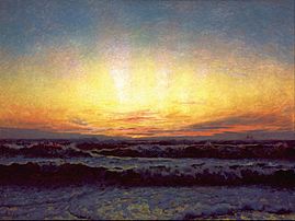 The North Sea in Stormy Weather After Sunset. Højen (1909)