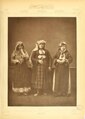 Bulgarian woman of Ahı Çelebi and Greek woman of Haskovo, from Les costumes populaires de la Turquie en 1873, published under the patronage of the Ottoman Imperial Commission for the 1873 Vienna World's Fair