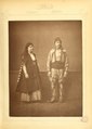 Bulgarian man and woman of Sofia, from Les costumes populaires de la Turquie en 1873, published under the patronage of the Ottoman Imperial Commission for the 1873 Vienna World's Fair