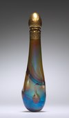Art Nouveau perfume bottle; circa 1900; glass with gilt metal cover; overall: 13.4 cm; Cleveland Museum of Art (Cleveland, Ohio, USA)